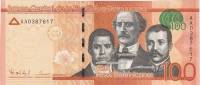 () Банкнота Доминикана 2014 год 100  ""   UNC